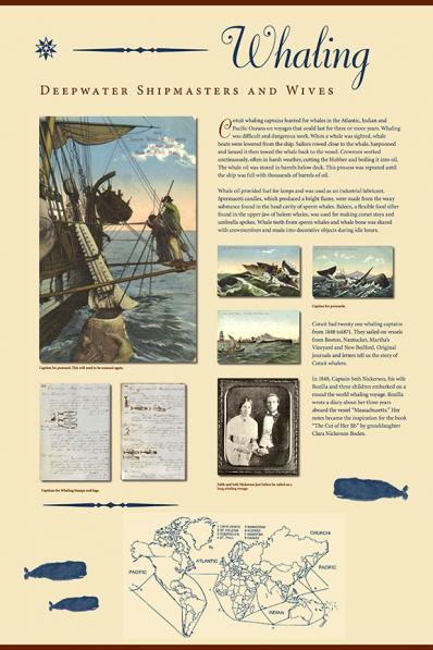 Cotuit wall panel exhibit design