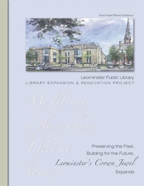 Leominster Library brochure - cover