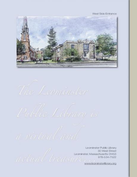 Leominster Library brochure - page 12