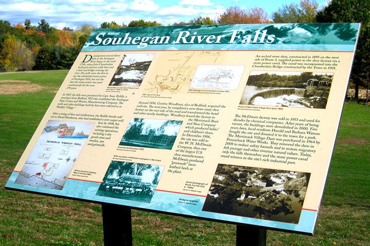 Merrimack park sign design