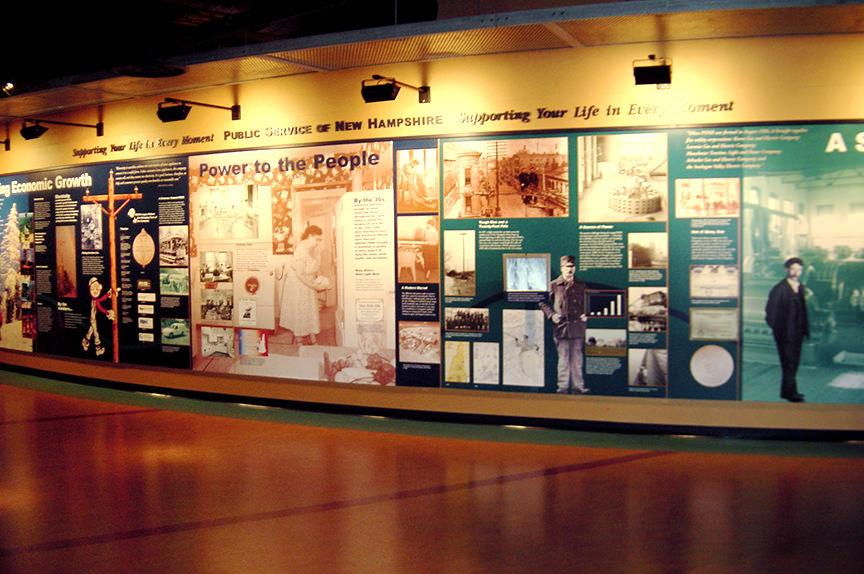 Public Services of New Hampshire (PSNH) lobby mural design installed